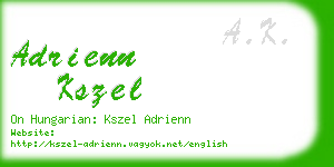 adrienn kszel business card